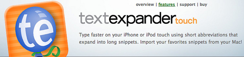 TextExpander Touch 2.0 is available for the iOS devices 