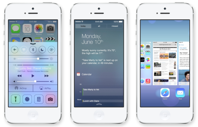 Apple Introduces iOS 7 New Options