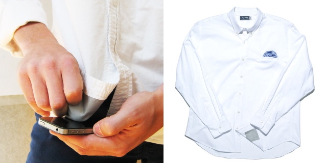 iPhone Friendly Shirt With Microfiber Tails And Tailored Pockets