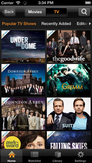 Amazon Instant Video App Supports Apple TV and AirPlay