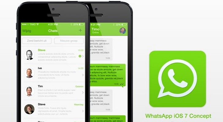 New Update of WhatsApp iOS 7 Rejected by the Apple