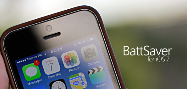 BattSaver iOS 7 Jailbreak tweak