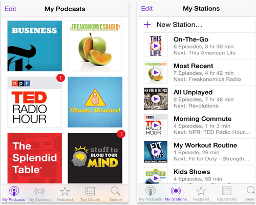 podcasts app